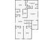Second floor plan with bedrooms, bathrooms, bonus room, laundry room and closets at 13648 Whiskey Daisy Dr, Dade City, FL 33525