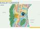 Community map showing the location of the amenities center, sports campus, and gated entry at 16427 Sapphire Point Dr, Lakewood Ranch, FL 34211