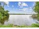 Scenic water view showcasing the serene lake and lush green vegetation around the property at 2103 N Golfview Dr, Plant City, FL 33566