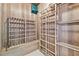 Wine cellar boasting natural wood racks, offering ample storage for wine bottles with an air conditioning unit at 2103 N Golfview Dr, Plant City, FL 33566