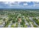 Overhead view of a property in a neighborhood filled with lush trees, near community at 2415 York N St, St Petersburg, FL 33710