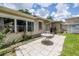 Backyard featuring a cozy patio area and lush landscaping at 2415 York N St, St Petersburg, FL 33710