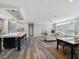 Open floor plan featuring dining area and living room with neutral walls and modern decor at 246 Gretna St, Port Charlotte, FL 33954