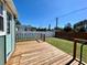 Inviting wooden deck overlooking a fenced backyard with green grass at 3110 10Th N Ave, St Petersburg, FL 33713