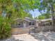 Charming home exterior featuring a fenced front yard and manicured trees at 483 32Nd N Ave, St Petersburg, FL 33704