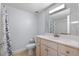 Bathroom featuring modern fixtures, a vanity with storage, and a shower-tub combination, providing a clean design at 700 Beach Ne Dr # 606, St Petersburg, FL 33701
