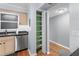 Updated kitchen boasts stainless steel appliances, sleek countertops, and ample storage with a pantry at 700 Beach Ne Dr # 606, St Petersburg, FL 33701