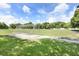 Community soccer field with net and green grass at 7101 Bucks Ford Dr, Riverview, FL 33578