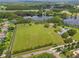 Large green land available with a black asphalt trim, lake access and easy access to the highway at 820 Newberger Rd, Lutz, FL 33549