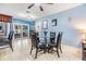 Bright dining area adjacent to the kitchen, perfect for Gathering meals at 9056 108Th Ave, Seminole, FL 33777