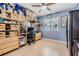 Functional office space with custom shelving, desk, and a window providing natural light at 9056 108Th Ave, Seminole, FL 33777