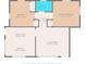 Layout of a home featuring a living room, kitchen, dining area, bathroom, hall, bedroom, and primary bedroom at 9310 N 12Th St, Tampa, FL 33612