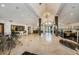 Relax in this clubhouse with high ceilings, tile floors, elegant chandeliers, and marble accents at 10265 Gandy N Blvd # 1409, St Petersburg, FL 33702