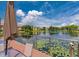 Peaceful lake view with an umbrella at 10265 Gandy N Blvd # 1409, St Petersburg, FL 33702