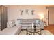 Comfortable living room featuring a gray sectional sofa and cozy decor at 10265 Gandy N Blvd # 1409, St Petersburg, FL 33702