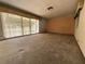 Spacious living room featuring a large window offering plenty of natural light and neutral carpeting at 1135 81St S St, St Petersburg, FL 33707