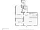 Floorplan of the house showing the layout of the bedrooms, bathrooms, kitchen, and living areas at 120 W Sligh Ave, Tampa, FL 33604
