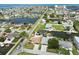 Aerial view of a canal-front neighborhood near the ocean, perfect for boating enthusiasts at 13727 Gene Rossi Ave, Hudson, FL 34667