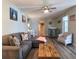 Spacious living room with coastal decor, modern furniture, and easy access to other rooms at 18650 Gulf Blvd # 314, Indian Shores, FL 33785