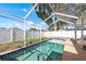 Inviting screened-in pool area with sparkling blue water, perfect for outdoor relaxation at 2165 Campus Dr, Clearwater, FL 33764
