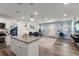 Stylish living space integrating kitchen and living area, perfect for entertaining with modern finishes at 2306 Cheryl Rd, Largo, FL 33771
