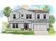 Charming two-story home with a red door, a gray roof and light gray exterior walls at 2700 Beach S Blvd, Gulfport, FL 33707