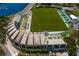 Scenic aerial view from the condo of the neighborhood stadium at 301 1St S St # 1601, St Petersburg, FL 33701