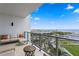 Relaxing balcony with outdoor seating and picturesque views of the marina and waterfront at 301 1St S St # 1601, St Petersburg, FL 33701