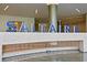 Stunning Soltaire lobby featuring a modern water feature and elegant design elements at 301 1St S St # 1601, St Petersburg, FL 33701