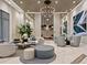 Modern lobby with comfortable seating arrangements, stylish decor, and lighting fixtures at 301 1St S St # 1601, St Petersburg, FL 33701