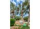 Del Oro Groves Estates is a Deed Restricted Community, stone sign with palms and manicured landscaping at 3150 San Jose St, Clearwater, FL 33759