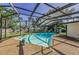 Screened-in pool with statue at 3150 San Jose St, Clearwater, FL 33759