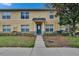 Well-kept two-story townhome with a simple yet stylish design and manicured lawn in a residential neighborhood at 3455 Castle Stone Ct, Valrico, FL 33594