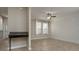 A beautifully decorated living room is complete with neutral color scheme and wall accents at 4146 Bexley Village Dr, Land O Lakes, FL 34638