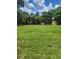 Expansive backyard features lush green grass and tropical palm trees, creating a serene outdoor space at 474 Hinton St, Port Charlotte, FL 33954