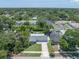 Beautiful aerial view of a property with a well-manicured lawn, mature trees, and a peaceful neighborhood setting at 5044 17Th N St, St Petersburg, FL 33714