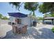 Spacious backyard features a patio, dining area, and privacy landscaping for outdoor enjoyment at 5044 17Th N St, St Petersburg, FL 33714
