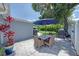 Charming outdoor patio with dining set, grill, and lush landscaping creates an inviting space for gatherings at 5044 17Th N St, St Petersburg, FL 33714