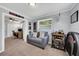 This versatile living space features a sofa, entertainment options, and seamless transition to a home office at 5044 17Th N St, St Petersburg, FL 33714
