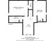 Detailed floor plan showcasing the layout of the second level, featuring bedrooms, bath and living spaces at 606 N Merrin St, Plant City, FL 33563