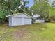 Detached two-car garage with ample space for vehicles and storage in backyard at 606 N Merrin St, Plant City, FL 33563