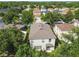 Aerial view of the home highlighting the layout, backyard, and location within the neighborhood at 9329 Wellstone Dr, Land O Lakes, FL 34638