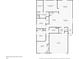 Detailed floor plan showcasing the layout of this home with multiple bedrooms, bathrooms and an open-concept living area at 9839 Lemon Drop Loop, Sun City Center, FL 33573