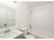 Bathroom featuring subway tiles in the tub surround, and updated vanity at 1008 Shangri La Dr, Seffner, FL 33584