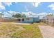Exterior of the home displaying a spacious backyard with a patio and fencing, perfect for outdoor enjoyment and privacy at 1051 Pert Ln, Holiday, FL 34691
