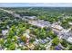 A nice neighborhood with mature trees, streets, and a mix of residential homes near a shopping district at 111 E Jean St, Tampa, FL 33604