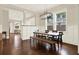 Lovely dining area with a modern chandelier and natural light at 111 E Jean St, Tampa, FL 33604