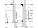Detailed floor plan showcasing layout of home with bedroom, kitchen, living room, garage, patio, and bathrooms at 12132 Capri S Cir, Treasure Island, FL 33706
