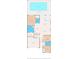 Home floor plan featuring three bedrooms, two bathrooms, a kitchen, living room and a two car garage at 13301 Waterleaf Garden Cir, Riverview, FL 33579