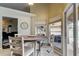 Breakfast nook has room to eat, lots of light, and overlooks an outdoor patio at 28826 Windover St, Wesley Chapel, FL 33545
